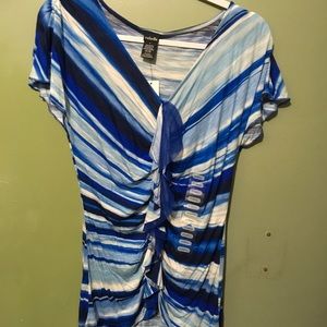 💙 2/$20 Rafaella ruffle top S